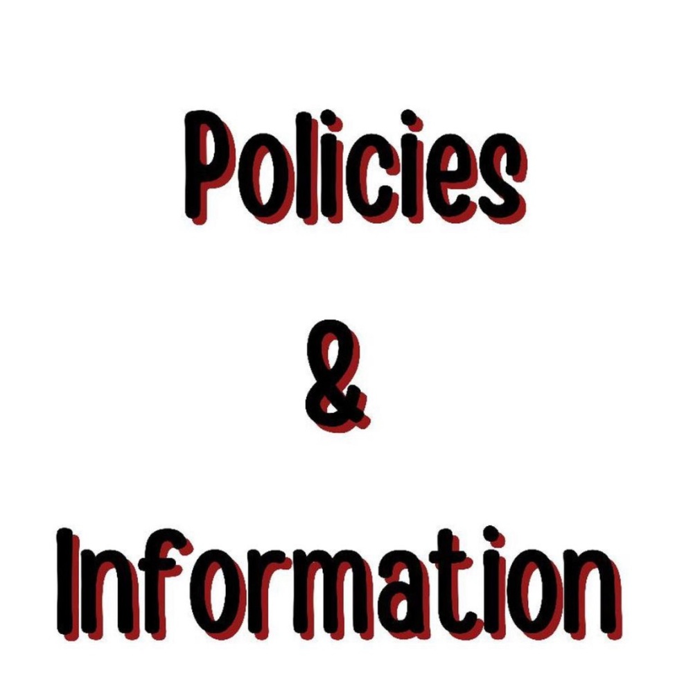 SHOP POLICIES AND INFORMATION